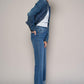 High Rise Cropped Bootcut Cuffed Jeans Jeans