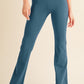 Teal women’s butterysoft yoga flare high-waisted pants