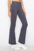 Women’s Butterysoft dark gray high-waisted flared yoga pants with stretchy fabric