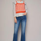 High Rise Front Slit Sliim Bootcut Jeans DARK Jeans