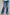 High Rise Front Slit Sliim Bootcut Jeans Jeans