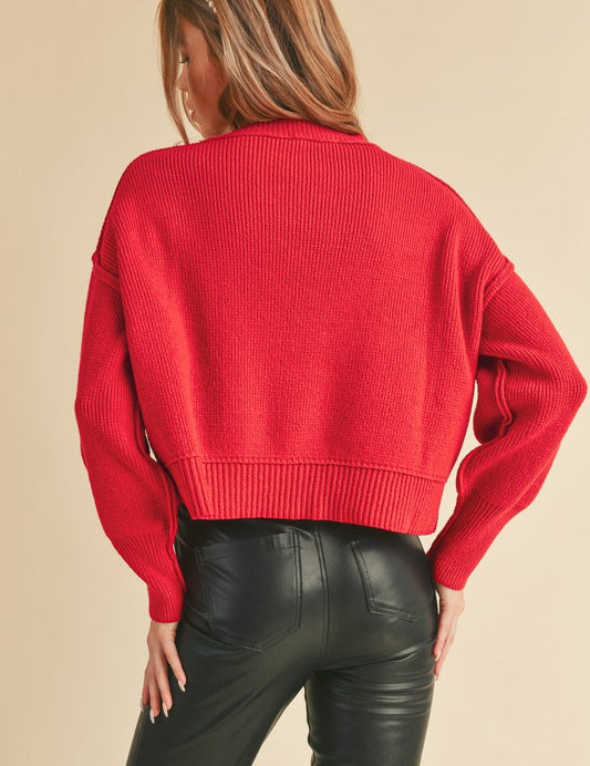 RED S Regina Sweater | Sweaters Daverri Fashions