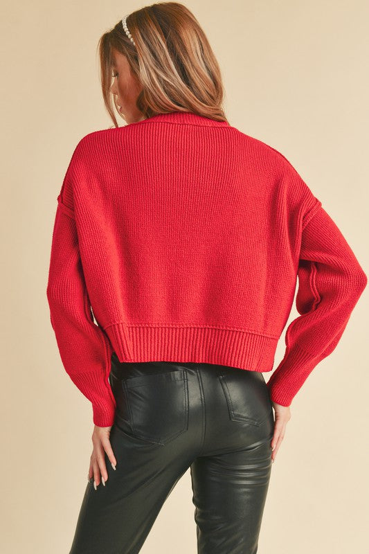 Regina Sweater RED S
