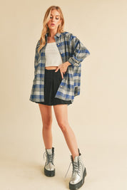 Jocia Plaid Flannel Shirt | Daverri Fashions