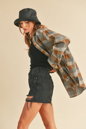 Jocia Plaid Flannel Shirt | Daverri Fashions