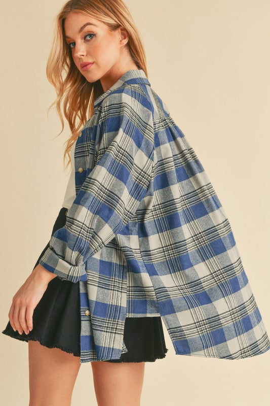 Jocia Plaid Flannel Shirt | Daverri Fashions