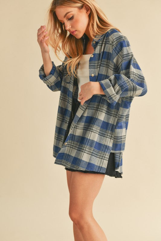 Jocia Plaid Flannel Shirt | Daverri Fashions