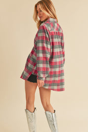Jocia Plaid Flannel Shirt | Daverri Fashions
