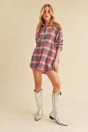Jocia Plaid Flannel Shirt | Daverri Fashions