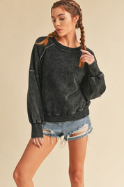 BLACK S Marelle Sweatshirt | Sweatshirts Daverri Fashions