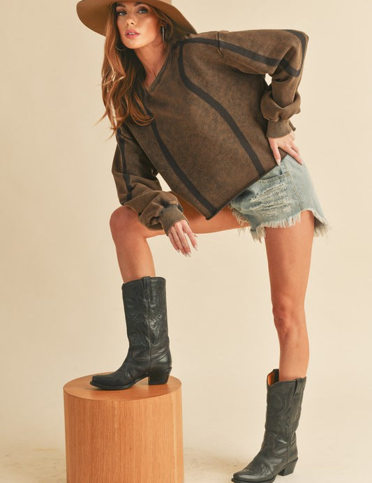 CARAMEL S Jaclyn Sweatshirt | Sweatshirts Daverri Fashions