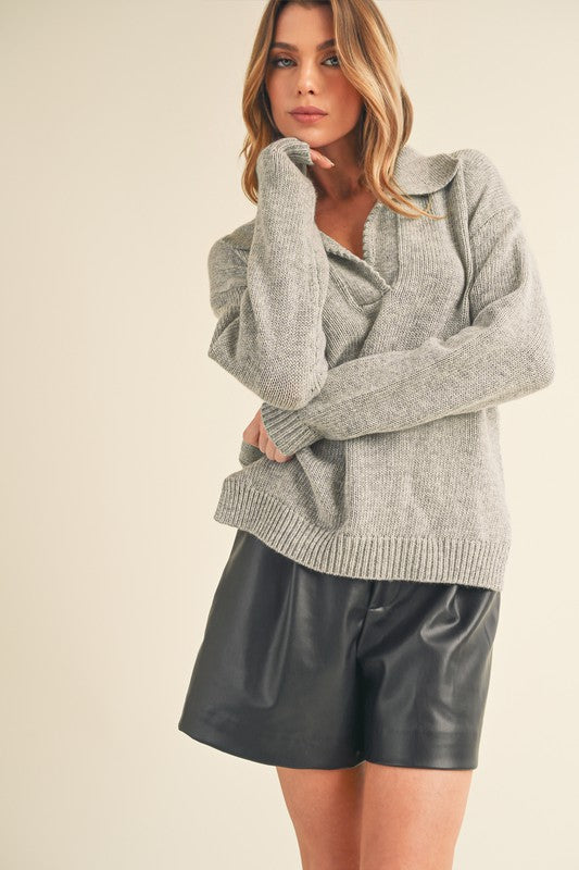 Hatty Sweater HEATHER GRAY S
