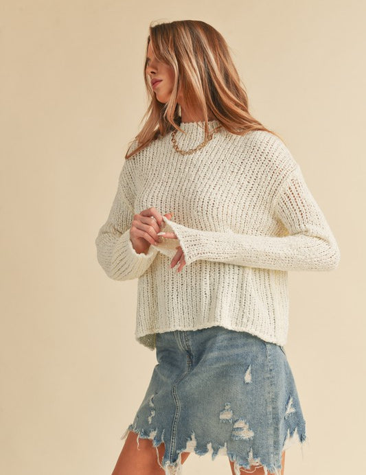 WHITE S Irma Sweater | Sweaters Daverri Fashions