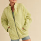 Dixie Jacket: soft lime-green quilted jacket with zipper and pockets