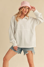 WHITE Elira Pullover | Sweatshirts Daverri Fashions