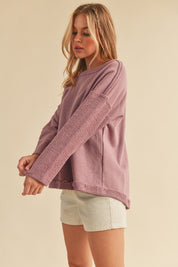 DUSTY MAUVE Pattie Pullover | Pullovers Daverri Fashions