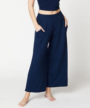 Full Size Bamboo Ankle Length Wide Leg Pants Bottoms