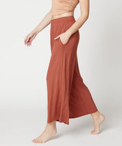 Full Size Bamboo Ankle Length Wide Leg Pants Bottoms