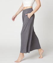 Full Size Bamboo Ankle Length Wide Leg Pants Bottoms