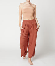 Full Size Bamboo Ankle Length Wide Leg Pants Bottoms