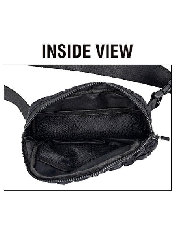 CC Quilted Puffer Belt Fanny Bag Handbags