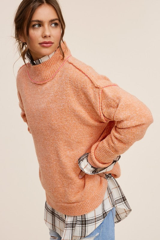 Ella Mock Neck Sweater Sweaters