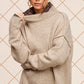 Ella Mock Neck Sweater TAUPE Sweaters