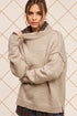 Ella Mock Neck Sweater TAUPE Sweaters