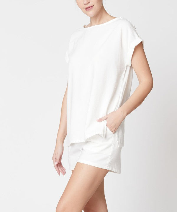 BAMBOO LINEN SHORTS SET