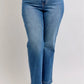 Judy Blue Full Size High Waist Contrast Thread Straight Plus Size