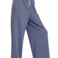 Zenana Scuba Drawstring Pants Blue Indigo - DAVERRI FASHIONS