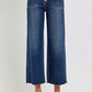 RISEN Full Size High Rise Crop Wide Button Up Jeans Plus Size Jeans