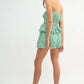 MABLE Gingham Tube Top and Shorts Set