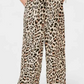 Allover Leopard Print Wide Leg Pants - DAVERRI FASHIONS