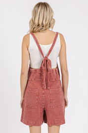 Mittoshop Textured Knotted Wide Strap Overalls Shortalls