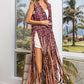 BiBi Fringe Detail Leopard Vest with Star Stud