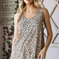 Heimish Full Size Front Button Animal Print Sleeveless Top Plus Size Tops