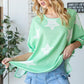 HOPELY Star Pattern Oversized Waffle T-Shirt T-Shirts