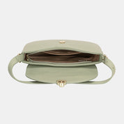David Jones Metal Buckle Shoulder Bag | Handbags Daverri Fashions