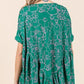 Mittoshop Abstract Print Round Neck Short Sleeve Top Tops