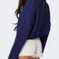 Bow Round Neck Cropped Sweater - DAVERRI FASHIONS