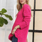 ADORA High-Low Side Slit V-Neck Sweater Sweaters