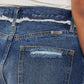 Kancan Distressed Button Fly Denim Shorts Denim Shorts