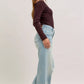 Judy Blue high-waist light-wash denim flare jeans with five-pocket design
