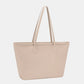 David Jones PU Leather Tote Bag Gravel One Size