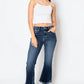 Artemis Vintage Colle High Rise Crop Flare Jeans - DAVERRI FASHIONS