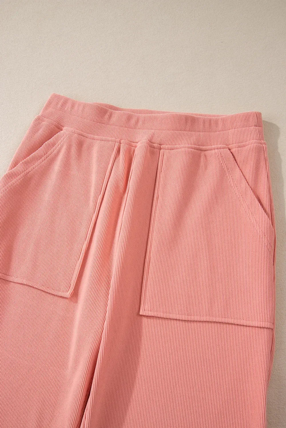 Round Neck Long Sleeve Top and Pants Set - DAVERRI FASHIONS