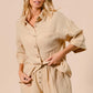 BiBi Crinkle Gauze Shirt and Short Set Outfit Sets