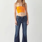 Artemis Vintage Mid Rise Stretch Super Flare Jeans - DAVERRI FASHIONS