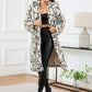 Thermal Leopard Faux Fur Hooded Coat - DAVERRI FASHIONS